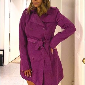 Violet purple Suzy shier trenchcoat